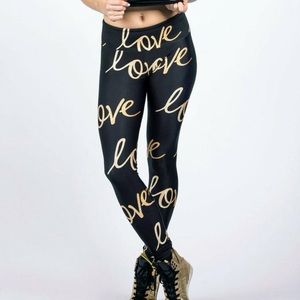 Goldsheep Love Legging size small